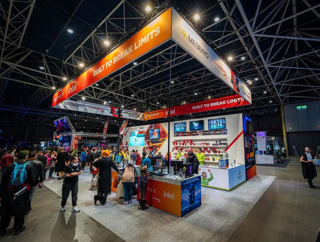 Power Spike event booth