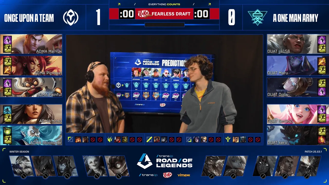 Road of Legends broadcast